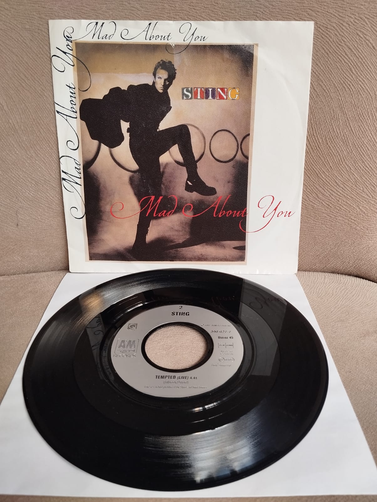 Sting – Mad About You  - 1991  Almanya Basım 45 lik Plak