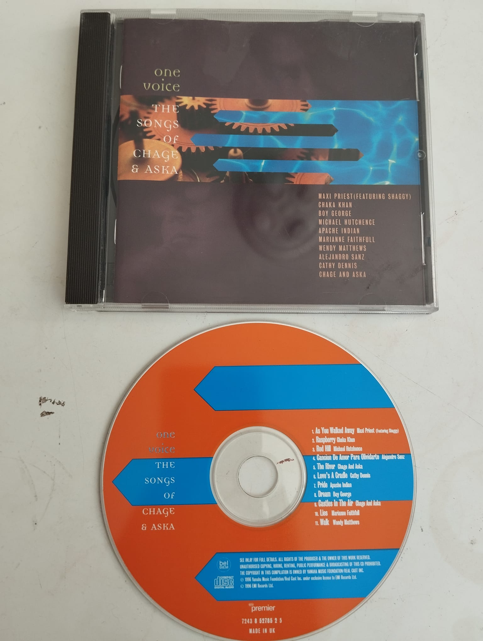 One Voice, The Songs Of Chage & Aska - 1996 Avrupa Basım 2. El CD Albüm