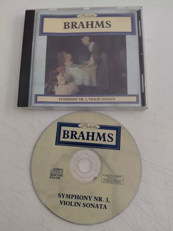 Brahms – Symphony Nr. 3, Violin Sonata - 1996 Hollanda Basım CD Albüm-2.el