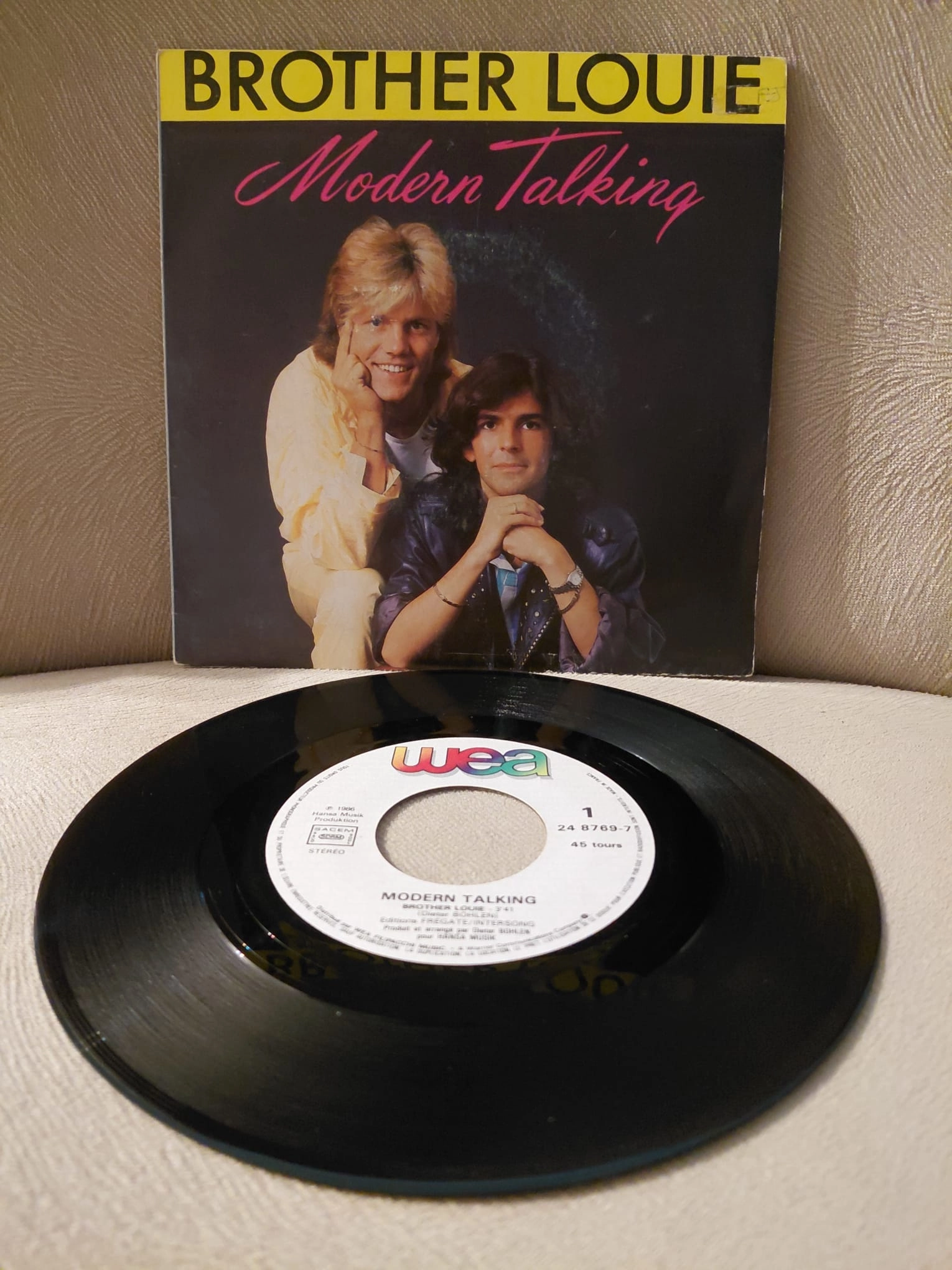 Modern Talking  –  Brother Louie -  1986  Fransa Basım 45lik Plak