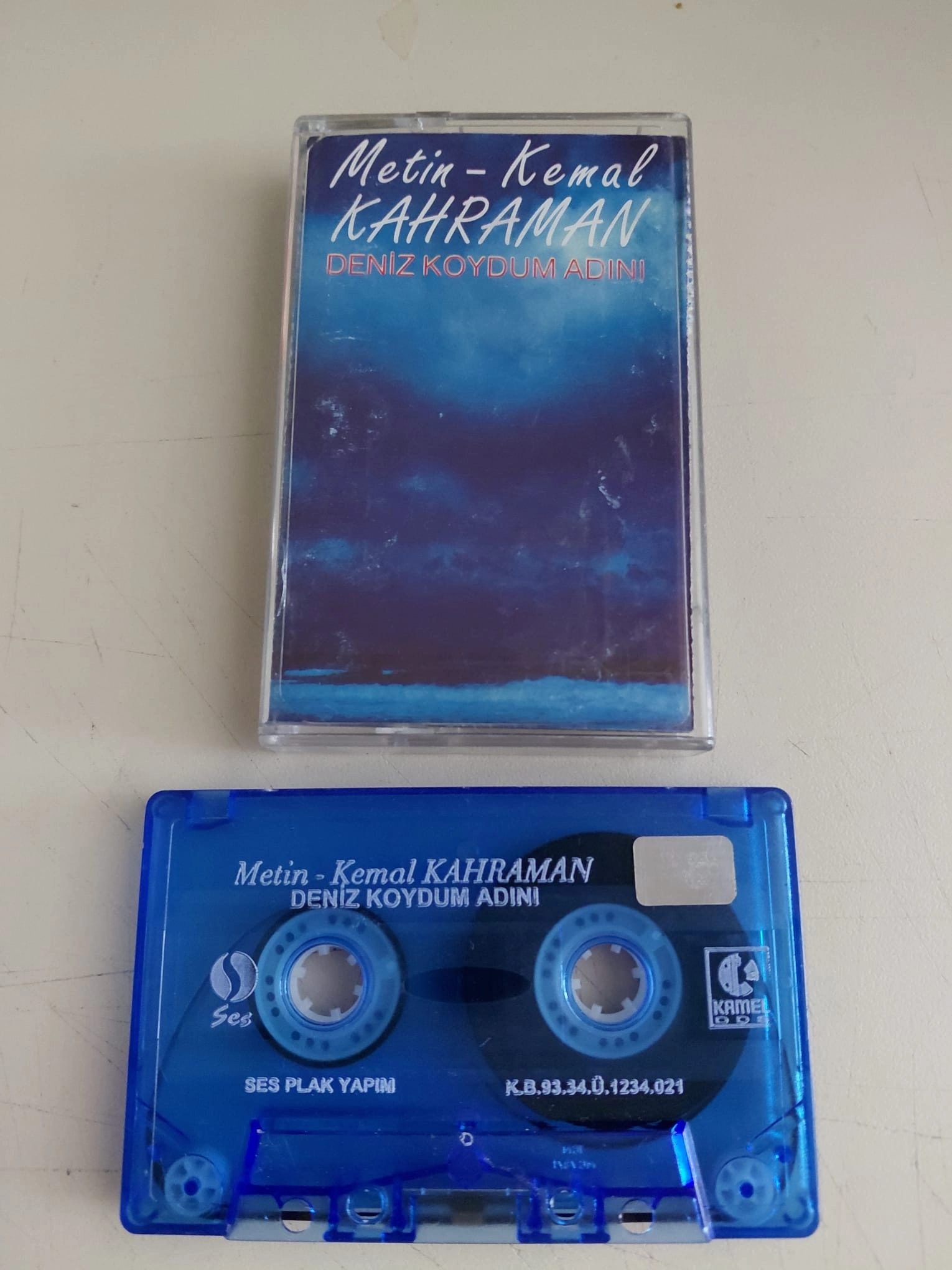 Metin & Kemal Kahraman – Deniz Koydum Adını  - 1998 Türkiye Basım Kaset Albüm