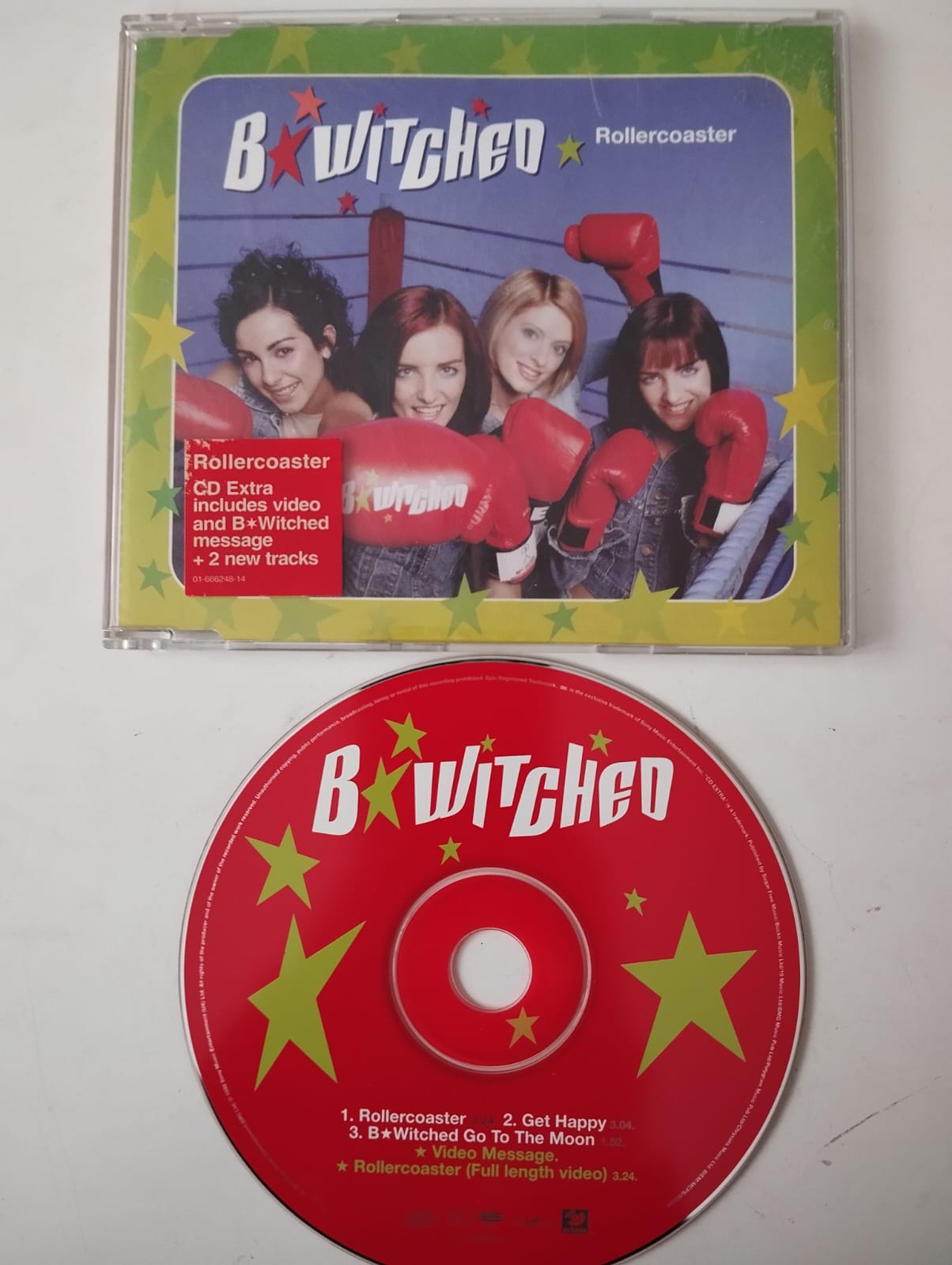 B*Witched – Rollercoaster - 1998 Avrupa Basım - 2. El CD, Maxi-Single, Promo
