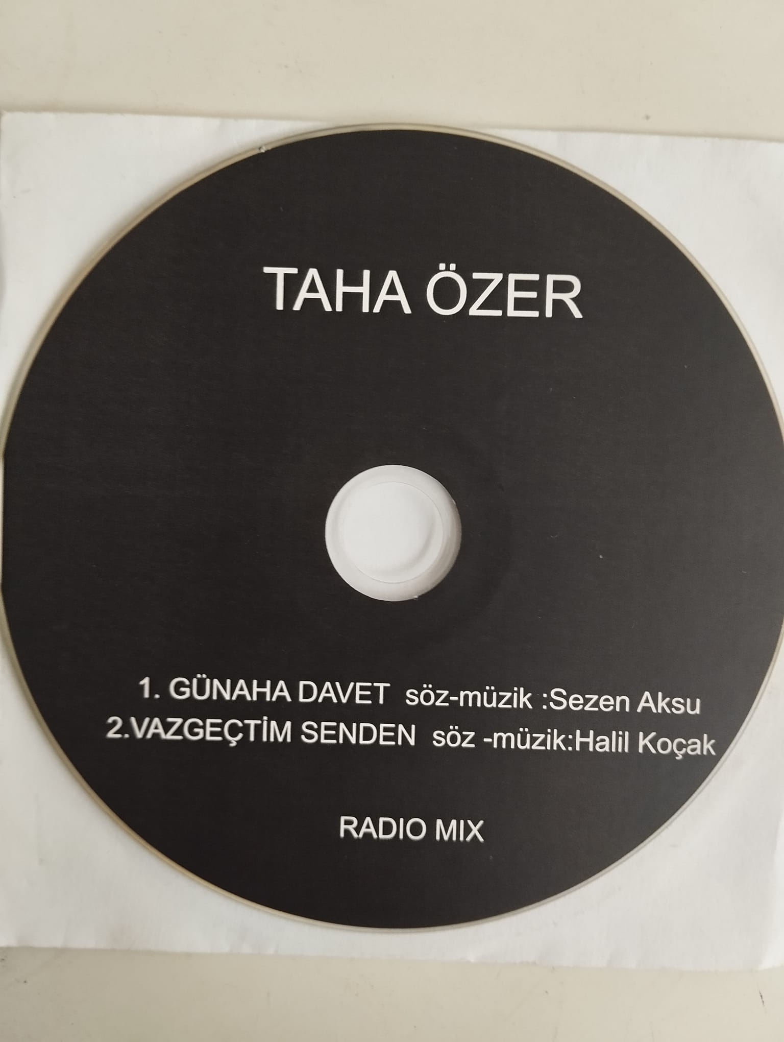 TAHA ÖZER - DAVET  - TÜRKİYE  BASIM  2. EL PROMO SINGLE   CD