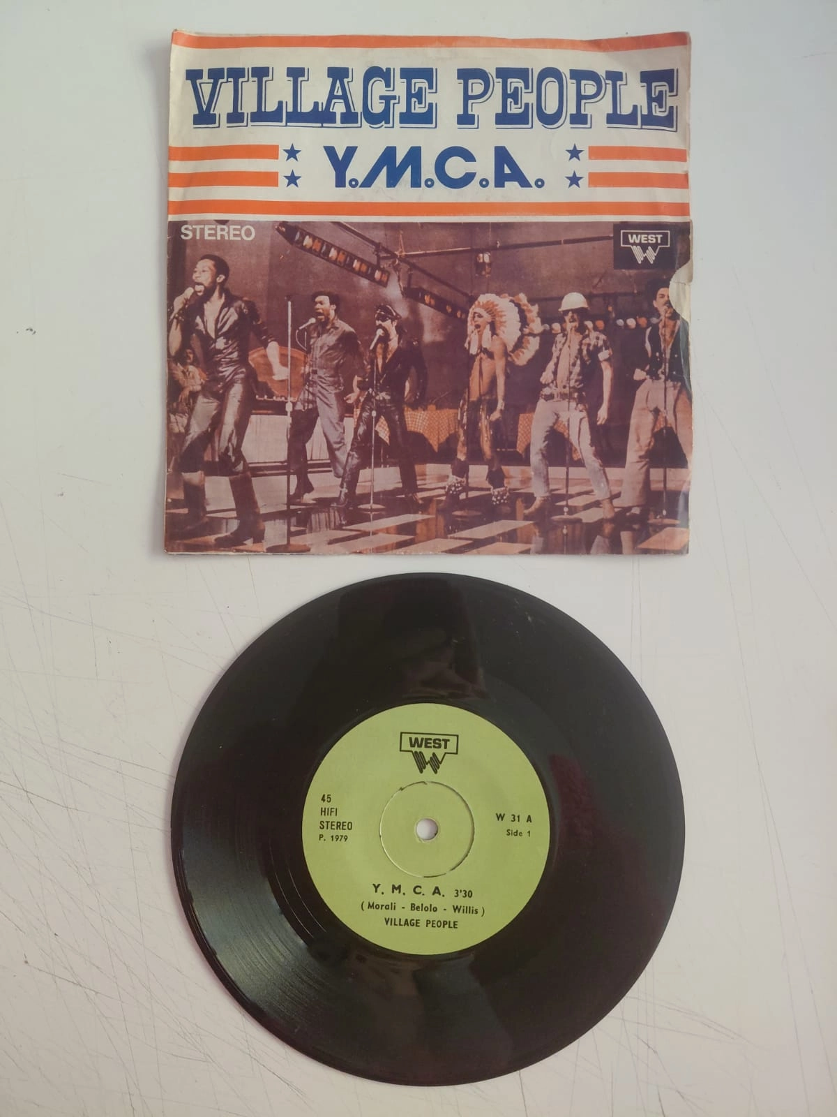 Village People – Y.M.C.A.  - 1978 Türkiye Basım 45’lik Plak-2.el