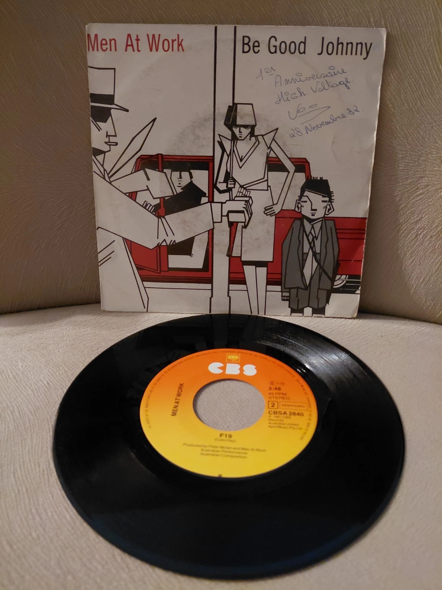 Men At Work  –  Be Good Johnny -  1982  Hollanda Basım 45lik Plak