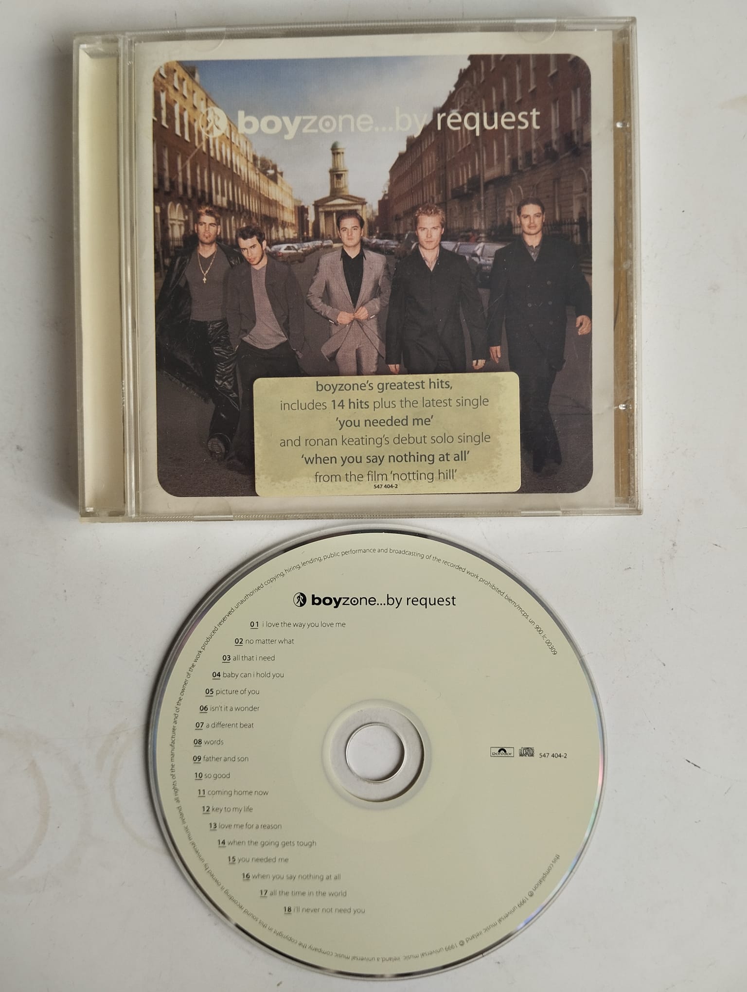 Boyzone – ...By Request – 1999 Avrupa Basım 2. El CD Albüm