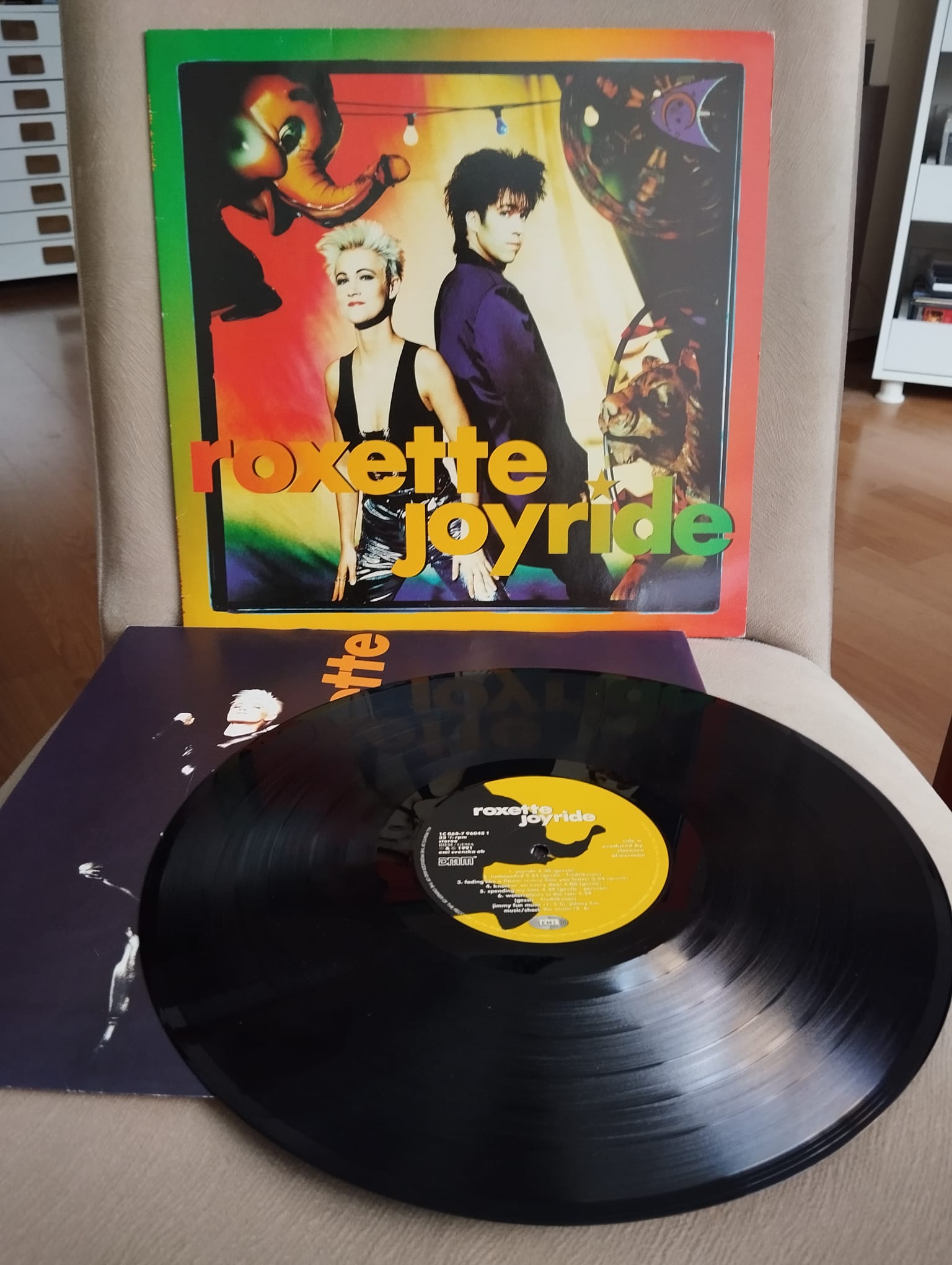 Roxette – Joyride - 1991 Avrupa Basım Albüm - LP Plak
