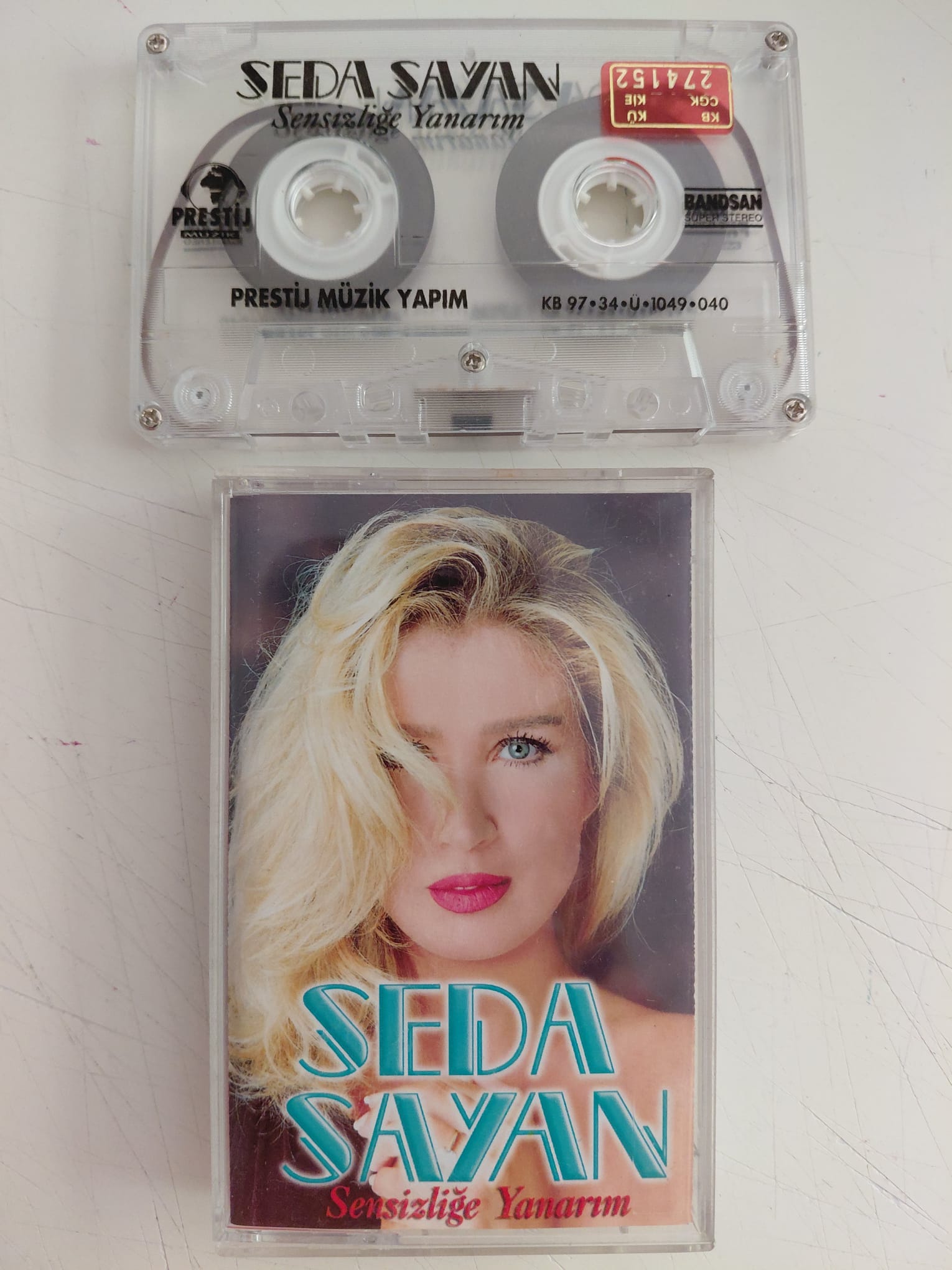 Seda Sayan – Sensizliğe Yanarım  - 1997 Türkiye Basım Kaset-2.el