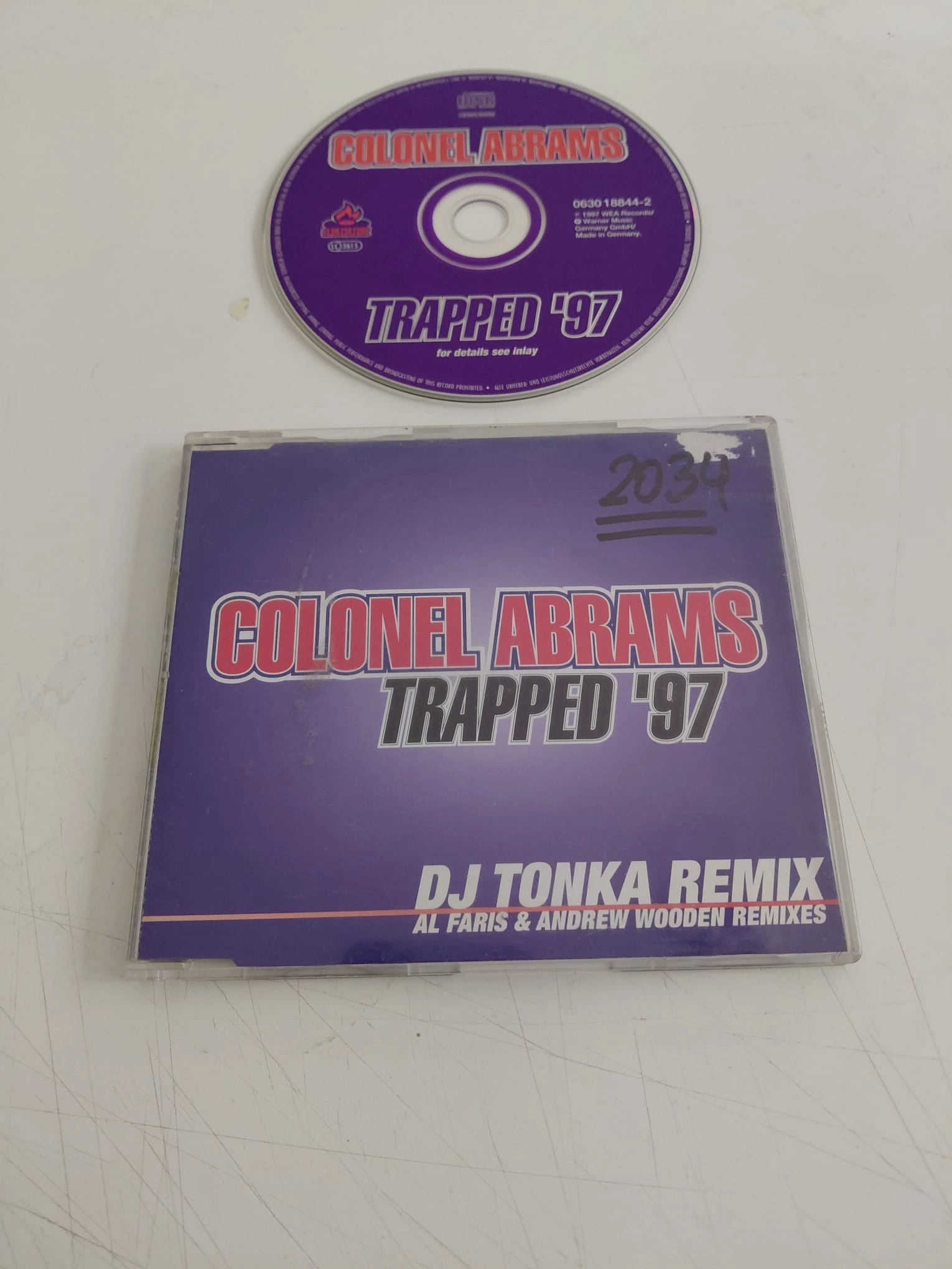 Colonel Abrams – Trapped ’97 - 1997 Almanya Basım - CD, Maxi-Single-2.el