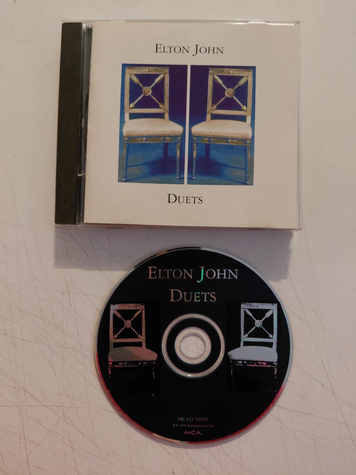 Elton John – Duets - 1993 USA Basım CD Albüm-2.el