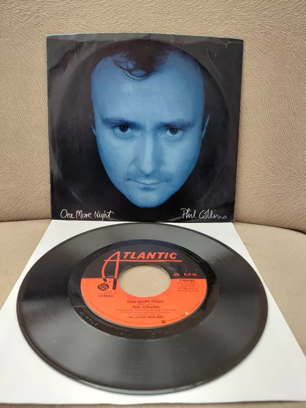 PHIL COLLINS - One More Night  - 1985 USA  Basım 45lik Plak-2.el