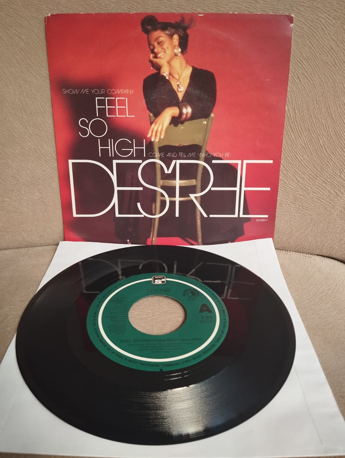 Des’ree – Feel So High - 1991  Avrupa Basım 45 lik Plak