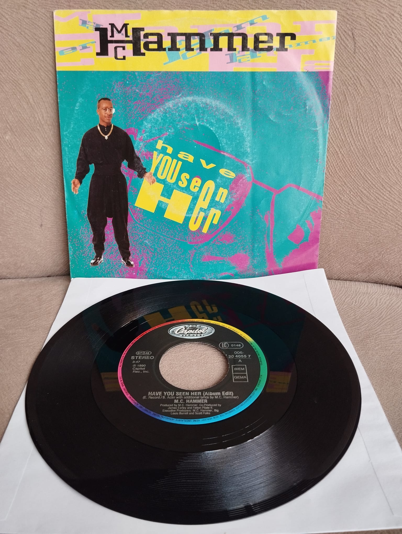 MC Hammer – Have You Seen Her  - 1990  Hollanda Basım 45 lik Plak