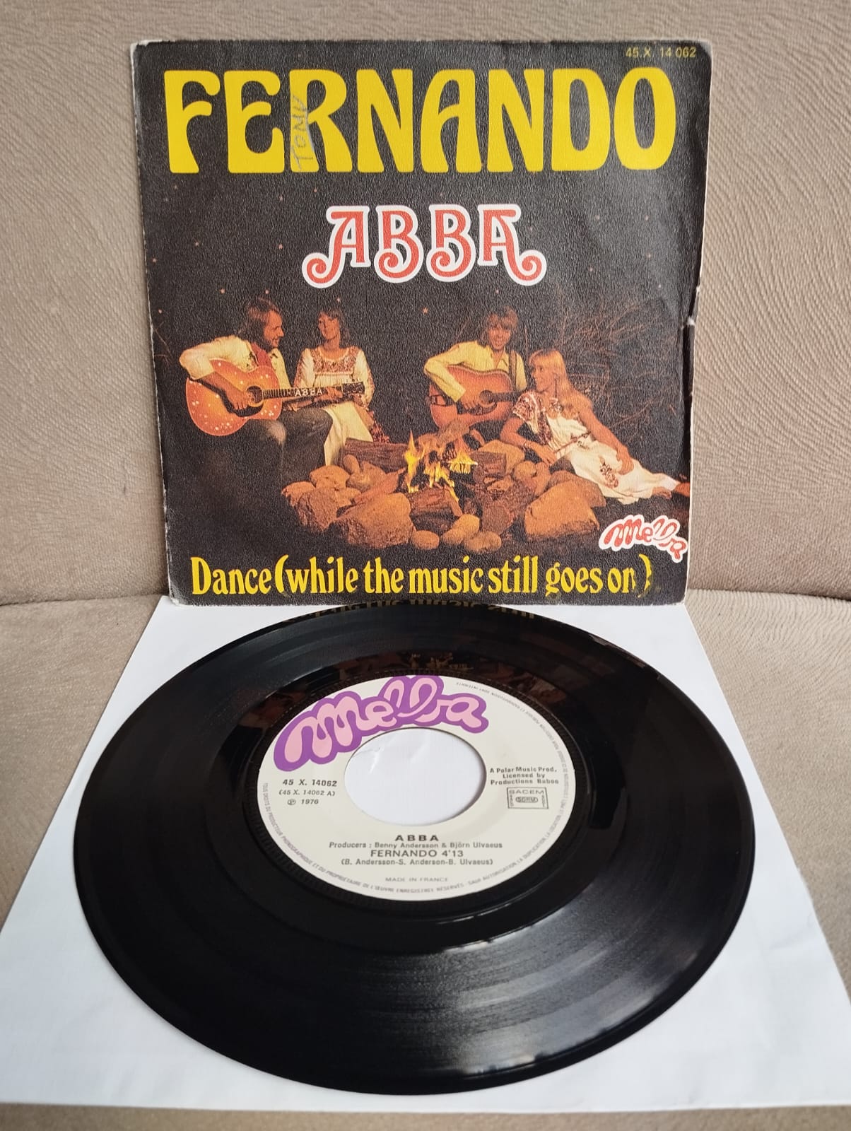ABBA – Fernando - 1976 Fransa Basım 45 lik Plak