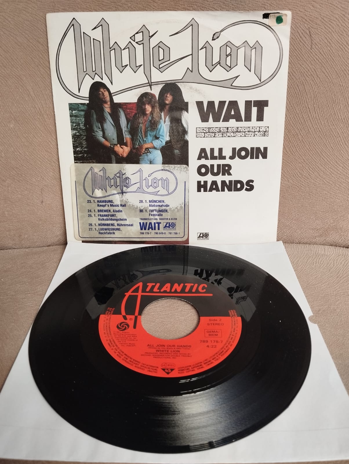 White Lion – Wait  -  1987  Almanya Basım  45 lik Plak