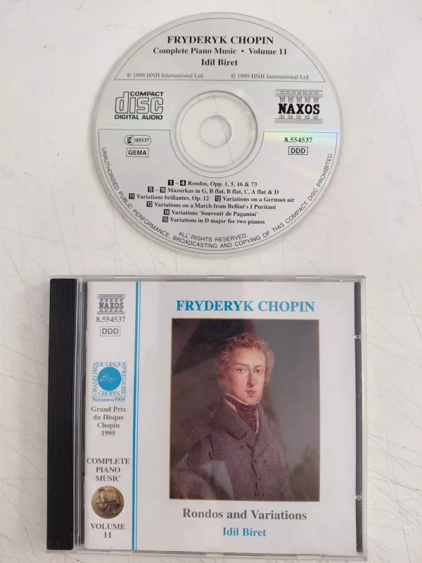 Chopin / Idil Biret – Rondos And Variations - 1999 Avrupa Basım CD Albüm-2.el
