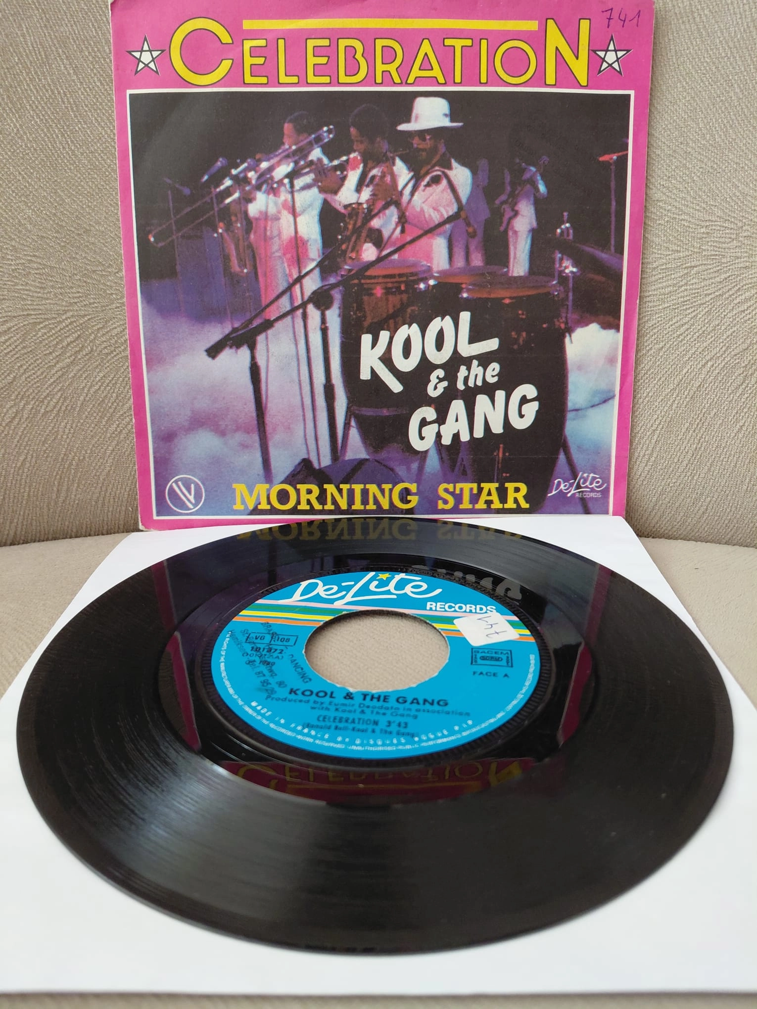 Kool & The Gang  –  Celebration -  1980  Fransa Basım 45 lik Plak