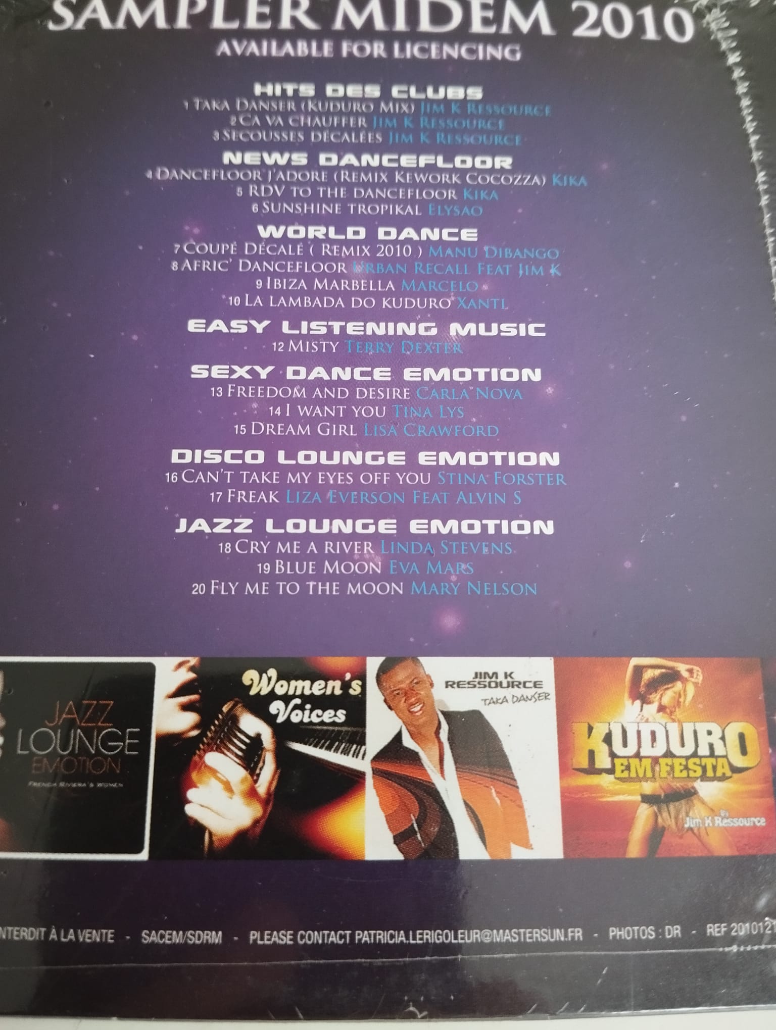 Sampler Midem 2010  –  2010 Avrupa Basım  CD Albüm / Açılmamış Ambalajlı