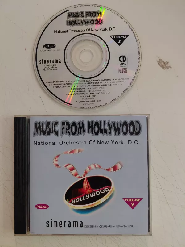 Music From Hollywood (Film Müzikleri /Star wars /Patton ...) - Türkiye Basım  CD Albüm-2.el