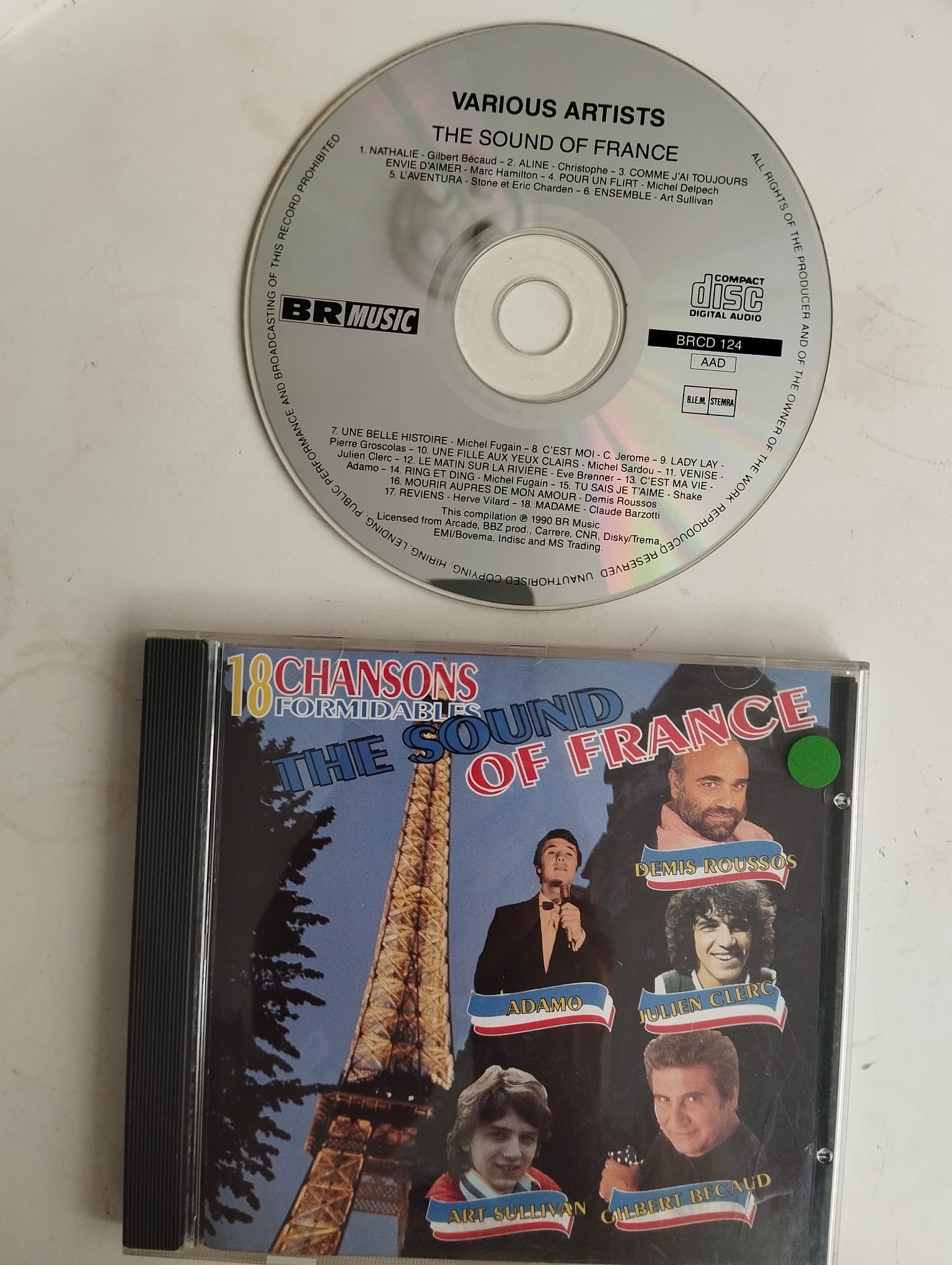 The Sound Of France - 18 Chansons Formidables – 1990 Avrupa Basım 2. El CD Albüm