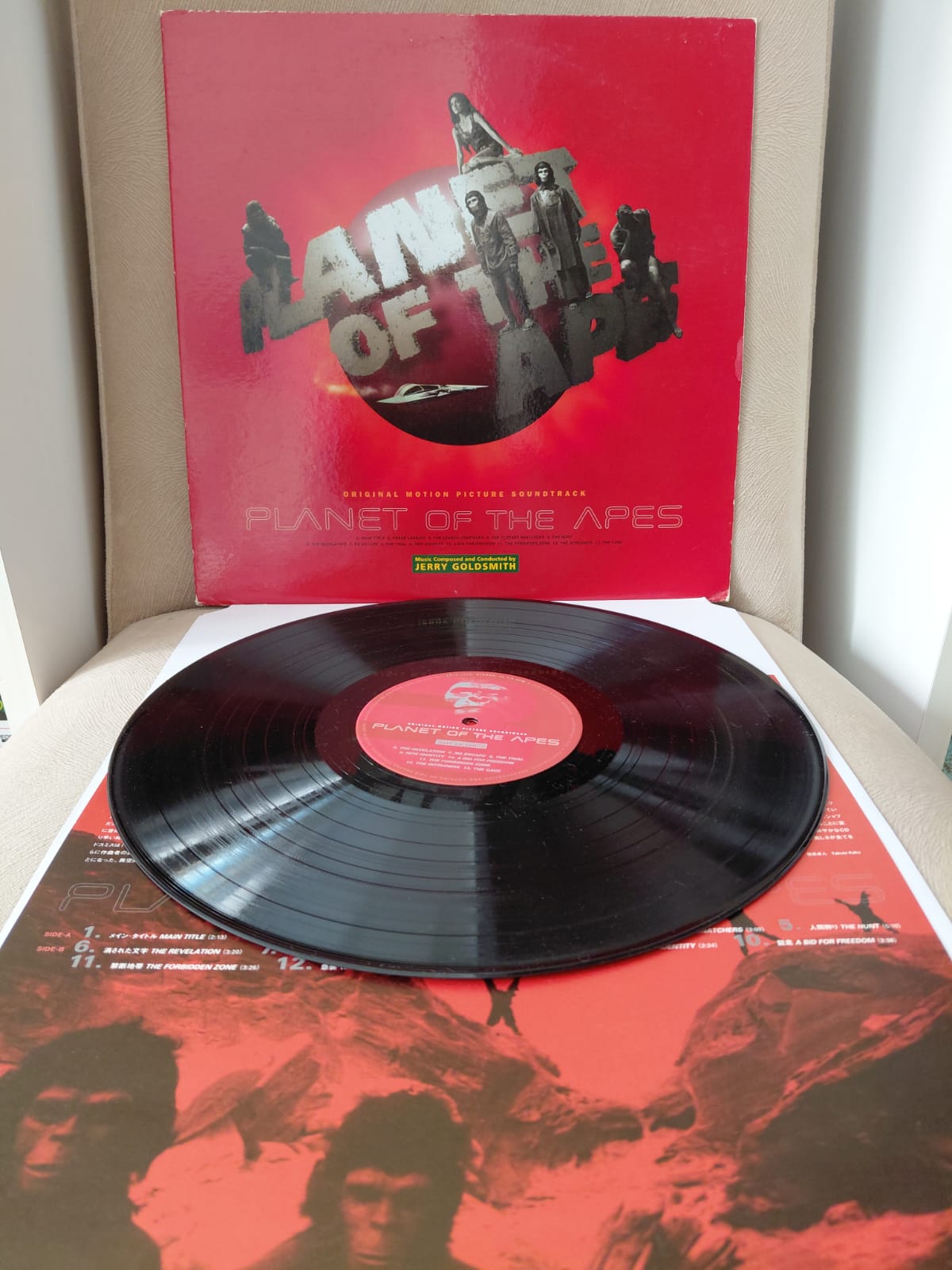 MAYMUNLAR CEHENNEMİ / Planet Of The Apes - Jerry Goldsmith -1997 Japonya Basım Nadir Plak-2.EL