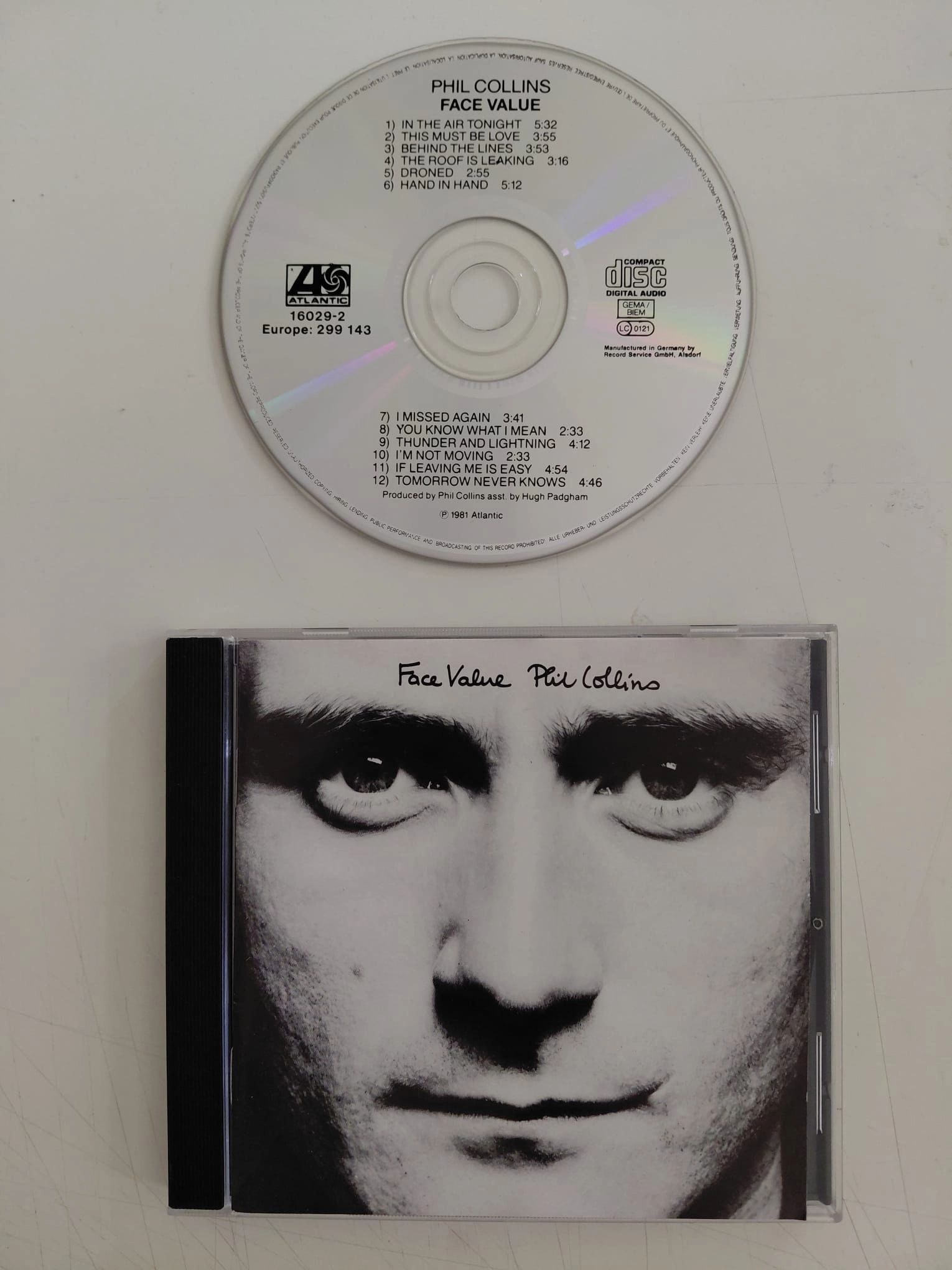 Phil Collins – Face Value – Avrupa Basım - CD Albüm-2.el