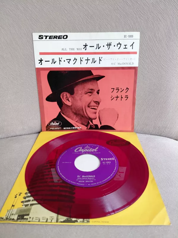 Frank Sinatra – Ol’ Mac Donald - 1960  Japonya  Basım 45lik Plak /Kırmızı Plak-2.el