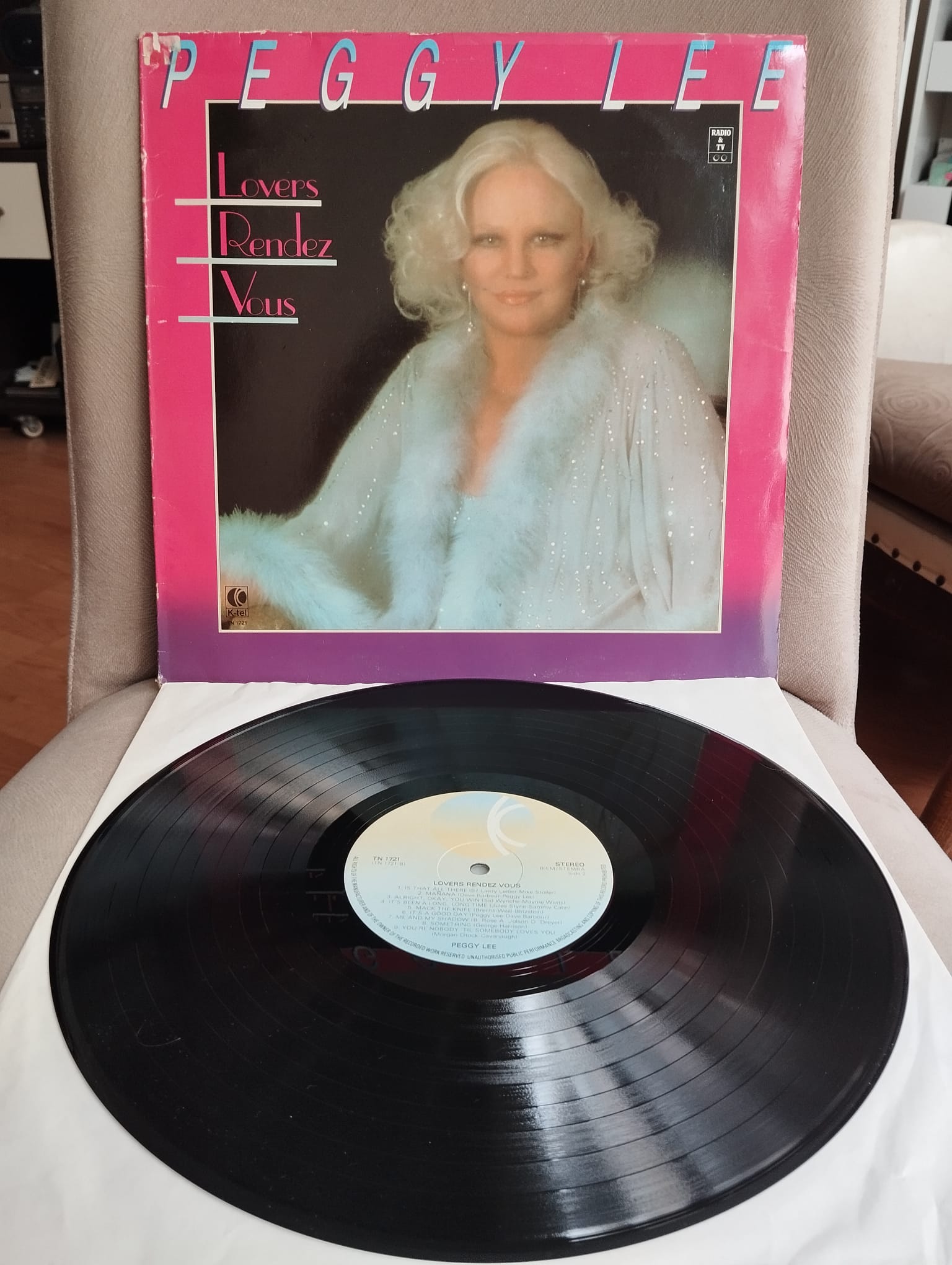 Peggy Lee – Lovers Rendez Vous (Fever )- 1981 Hollanda Basım LP Plak Albüm-2.el