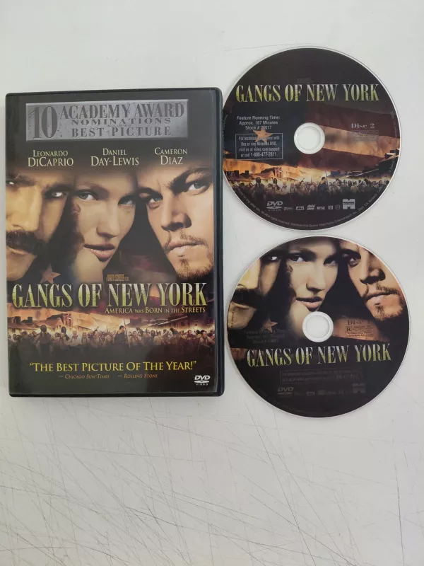 Gangs Of New York - Leonardo Dicaprio -2xDVD Film /1. Bölge-Türkçe altyazı yoktur-2.el