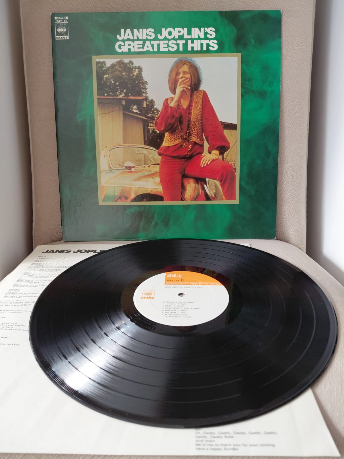 Janis Joplin – Janis Joplin’s Greatest Hits - 1977 Japonya Basım LP Plak-2.El