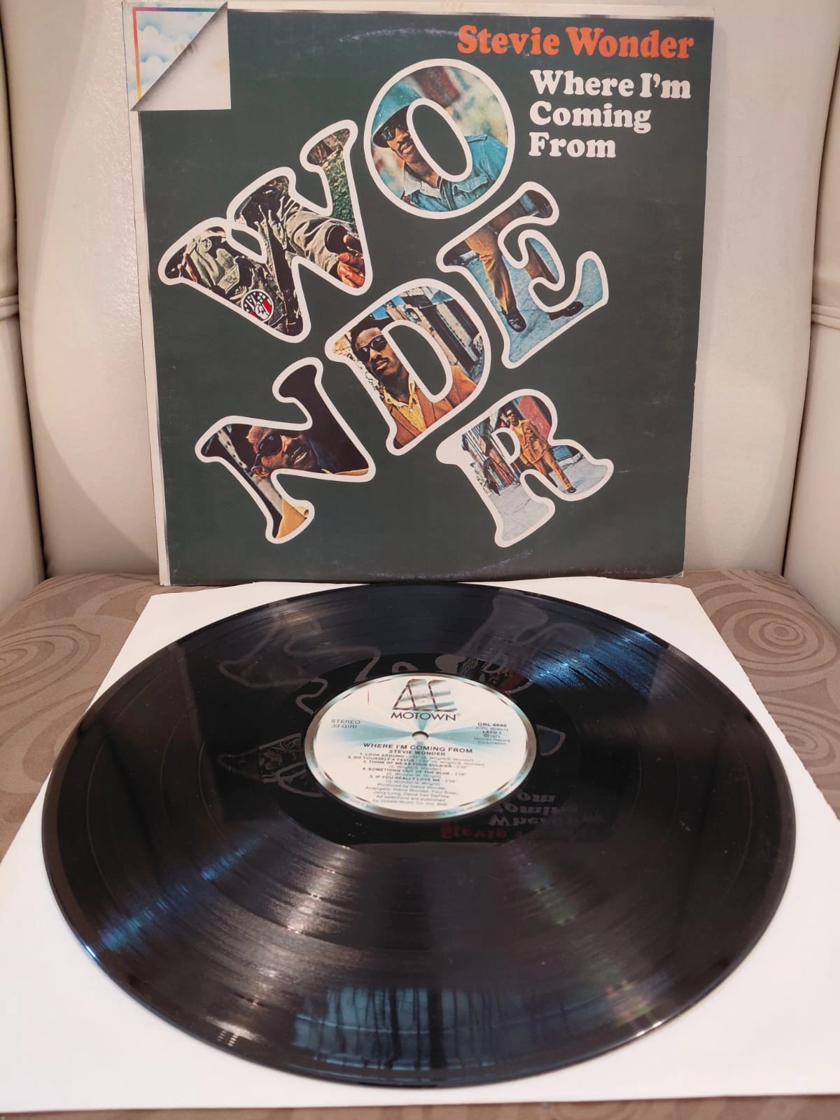 Stevie Wonder – Where I’m Coming From - 1971 İtalya Basım LP Plak Albüm-2.el