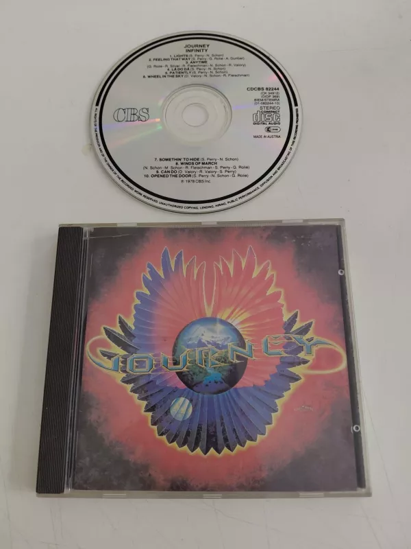 Journey  –  Infinity -  1987 Avrupa Basım - CD Albüm-2.el