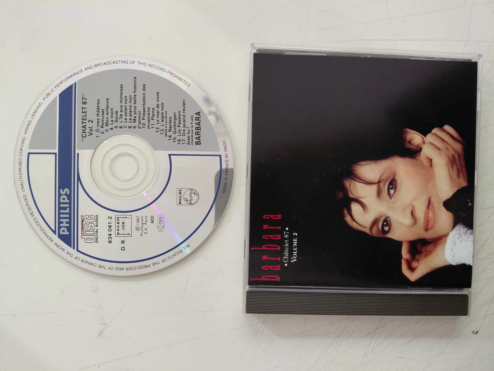 Barbara – Châtelet 87 - Volume 02 - 1987 Fransa Basım CD Albüm-2.el