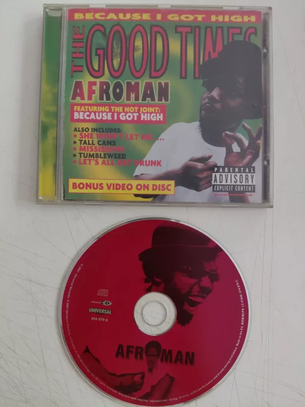 Afroman -  The Good Times  - 2001 Avrupa  Basım CD Albüm - Hip Hop-2.el