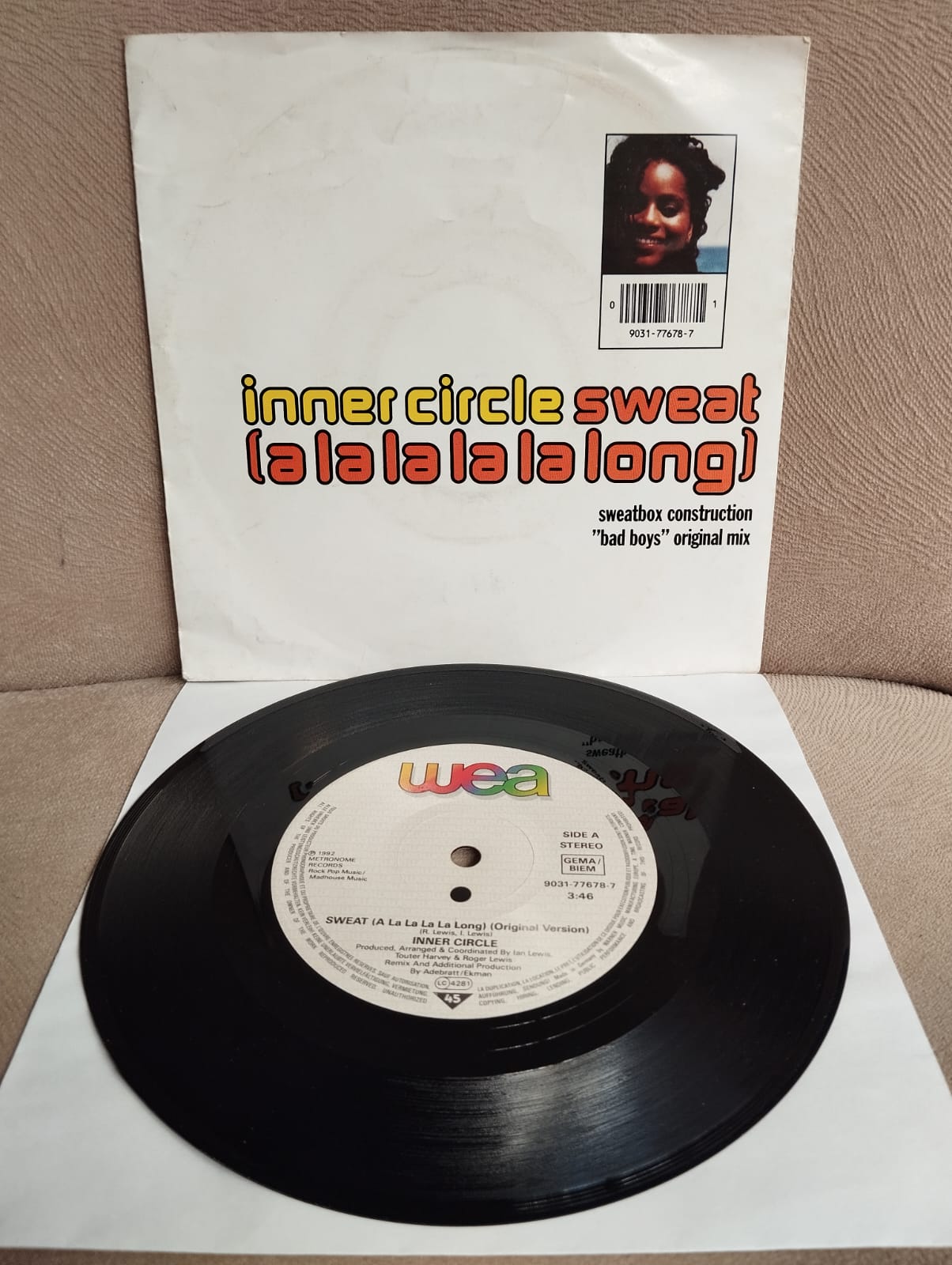Inner Circle – Sweat (A La La La La Long) - 1992  Fransa Basım 45 lik Plak