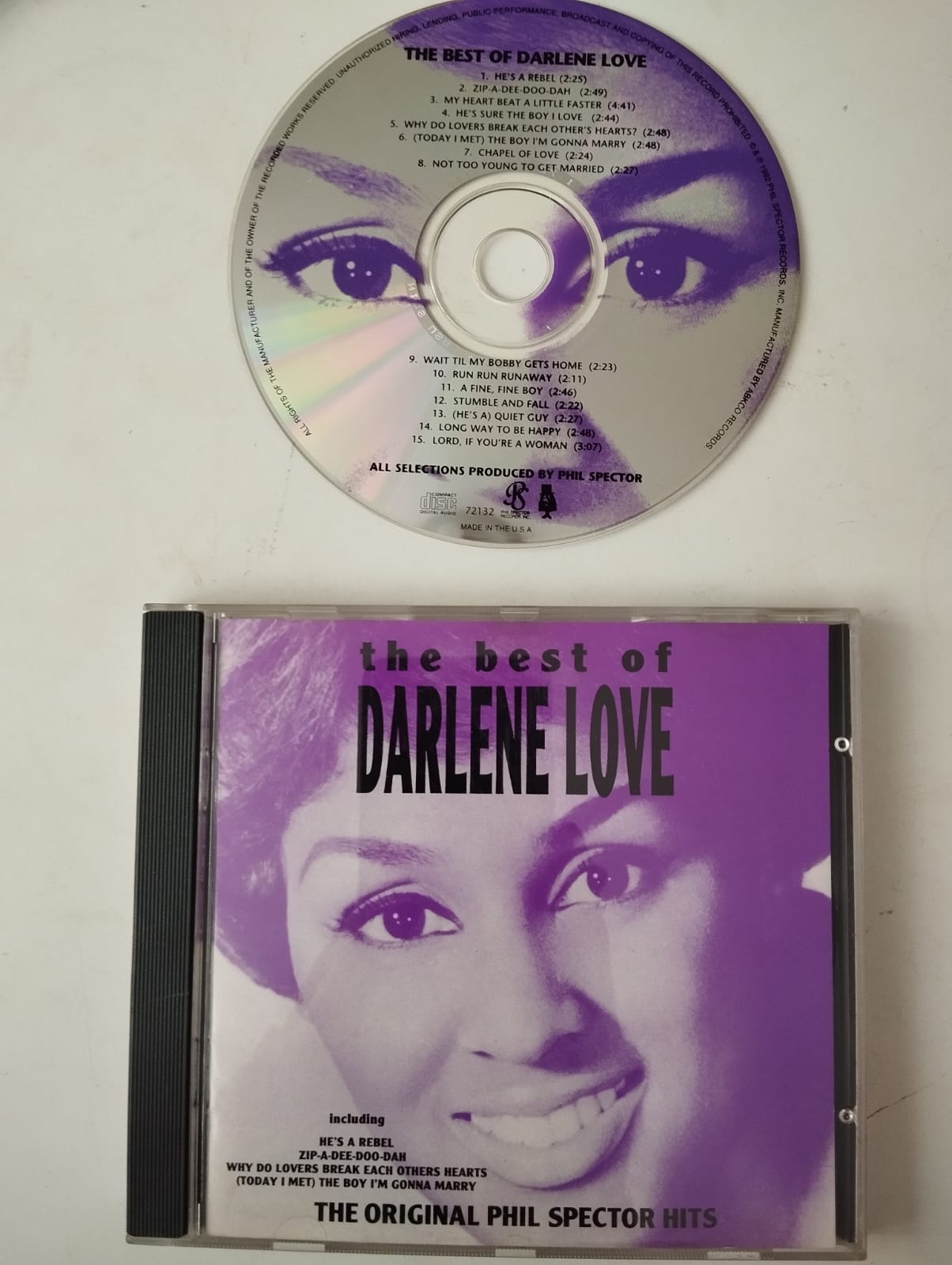 Darlene Love – The Best Of Darlene Love - 1992 Avrupa Basım - 2. El CD Albüm, Promo