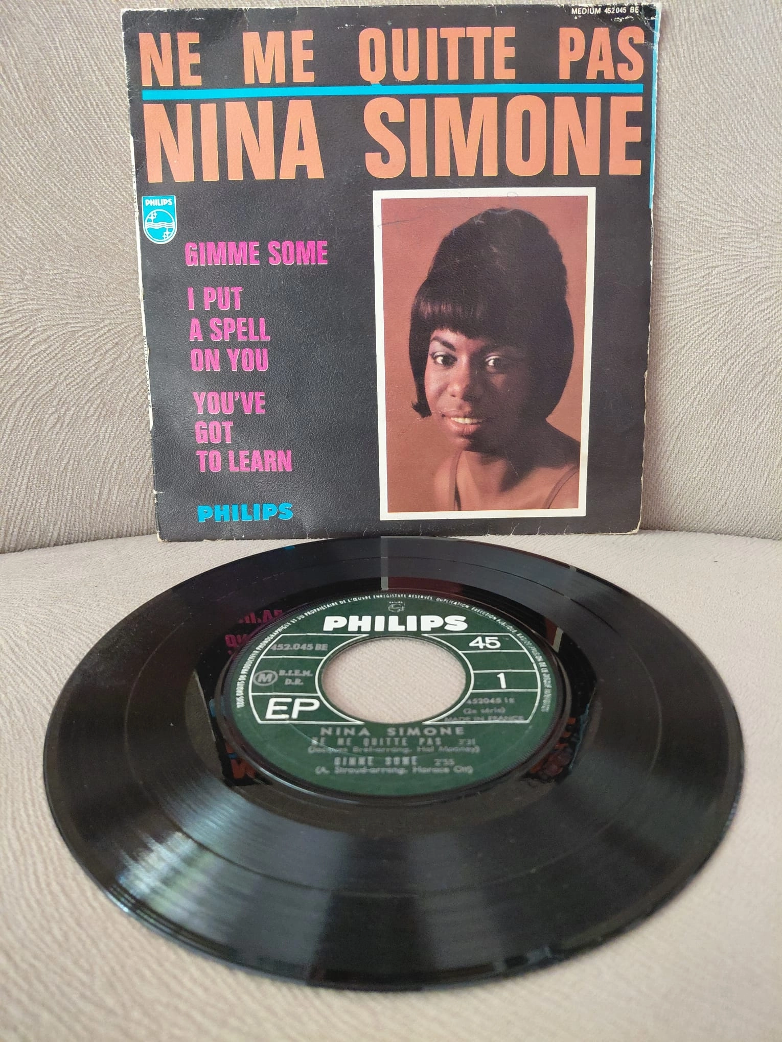 Nina Simone  –  Ne Me Quitte Pas -  1969  Fransa Basım  EP  Plak