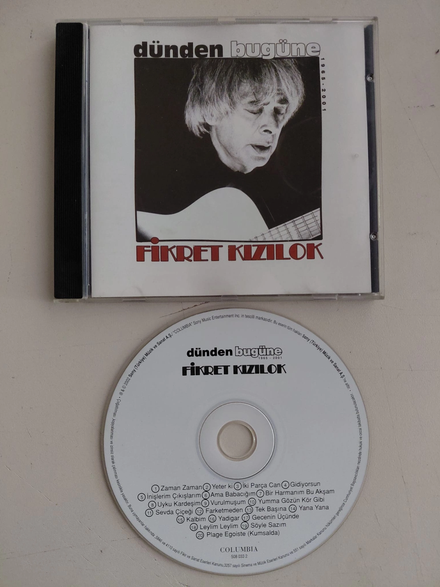 Fikret Kızılok  –  Dünden Bugüne - 2002  Türkiye  Basım CD Albüm