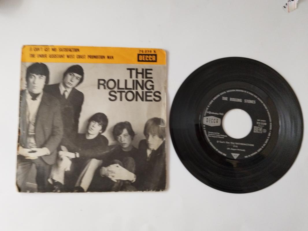 The Rolling Stones- Satisfaction -1965 FRANSA BASIM 45 LİK PLAK - 2. EL