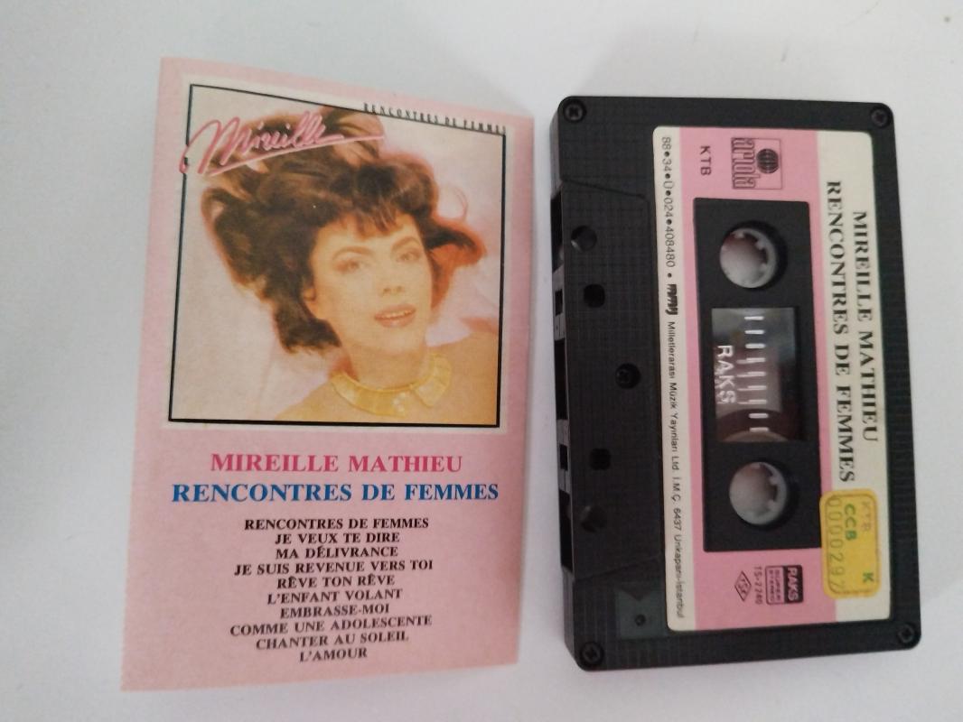 Mireille Mathieu ‎– Rencontres De - 1988 Türkiye Basım Kaset