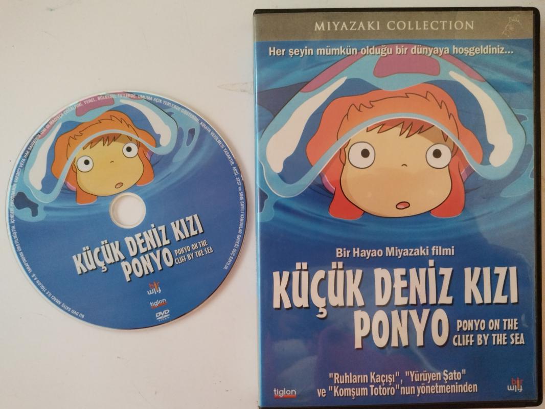 Ponyo on The Cliff by The Sea - Küçük Deniz Kızı Ponyo  HAYAO MİYAZAKİ FİLMİ- 2.El DVD Film