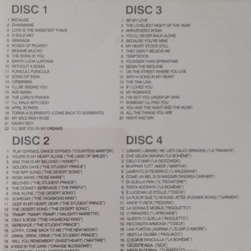 Mario Lanza – The Ultimate Collection - 2004 Avrupa  Basım  2. El 4XCD  Albüm (Kitapçıklı)