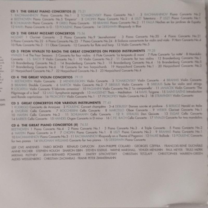 Best Concertos  100  -  2008 Avrupa  Basım  2. El Kitapçıklı  6XCD  Box