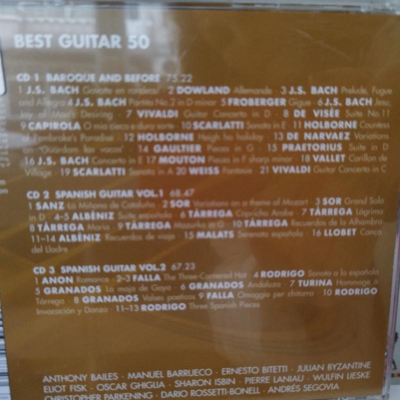 Best Guitar 50  -  2008  Avrupa  Basım  2. El  3XCD  ALBÜM