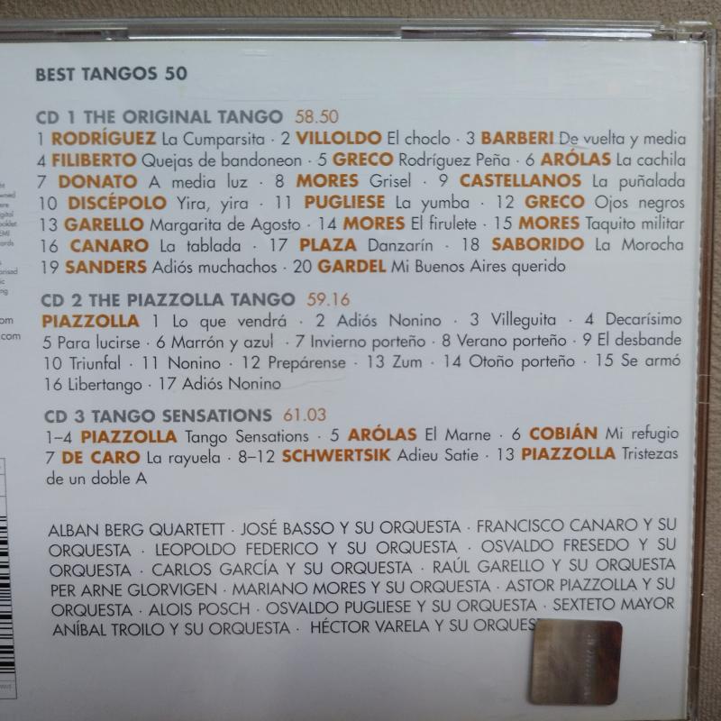Best Tangos  50  -  2011 Avrupa  Basım  2. El  3XCD  ALBÜM