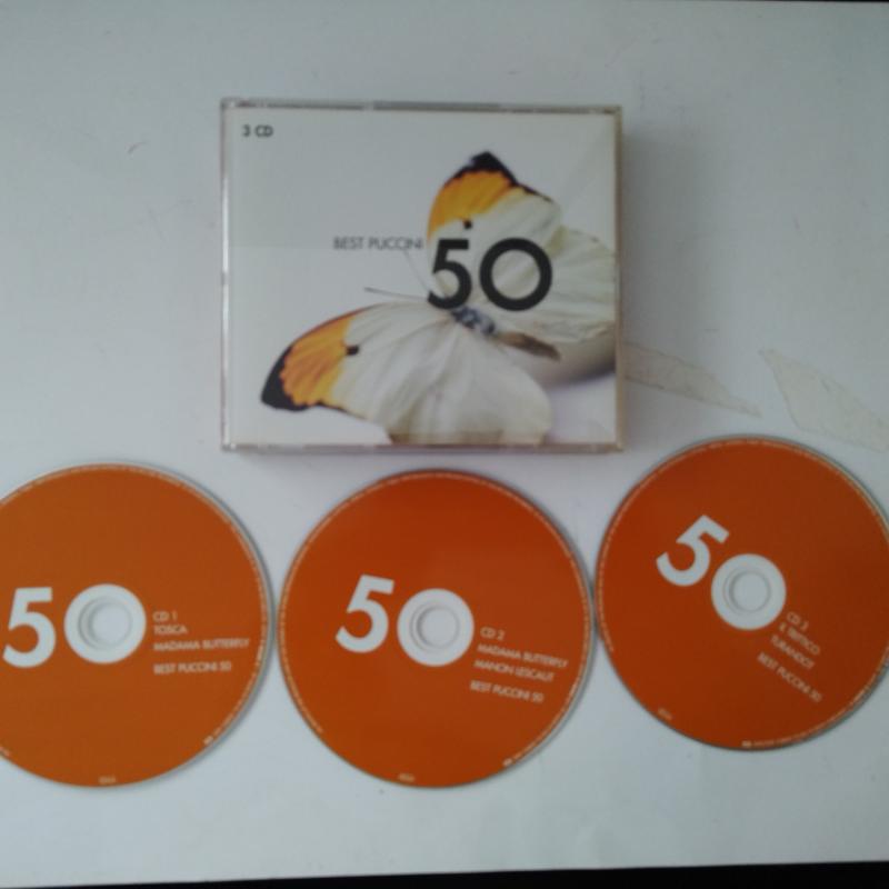 Best Puccini  50   -  2011 Avrupa  Basım  2. El Kitapçıklı  3XCD  Albüm