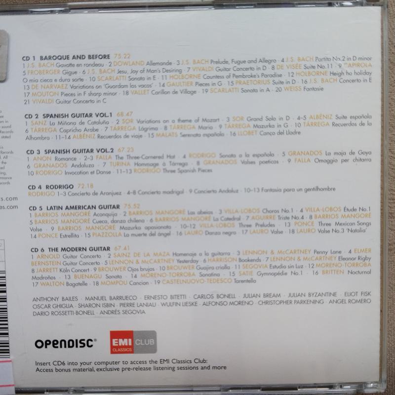 Best Guitar 100   -  2008 Avrupa  Basım  2. El Kitapçıklı  6XCD  Box