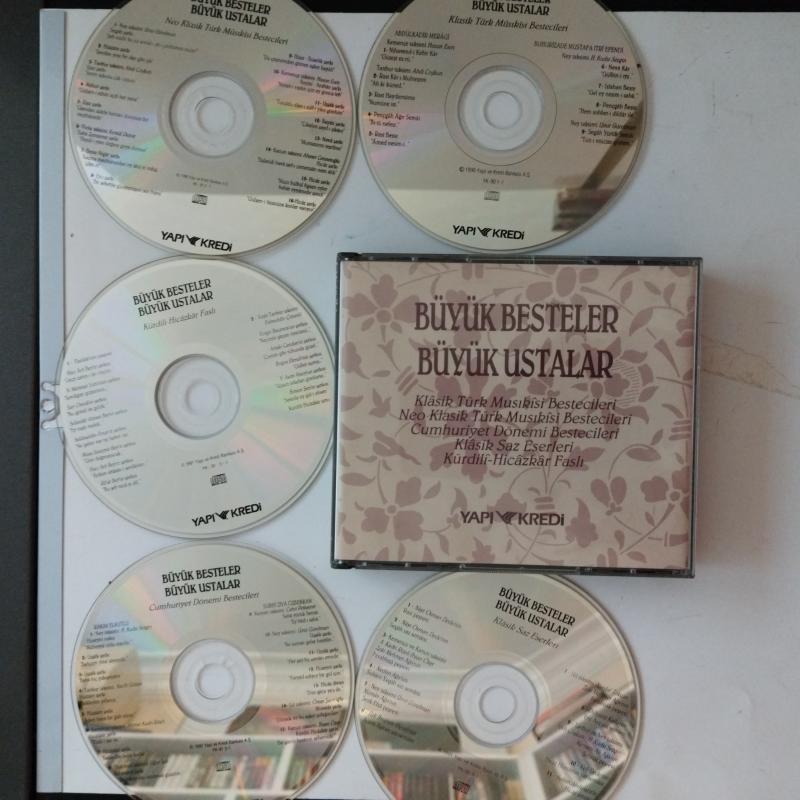 Büyük Besteler Büyük Ustalar     -  2. El  5XCD Albüm -Kitapçıklı
