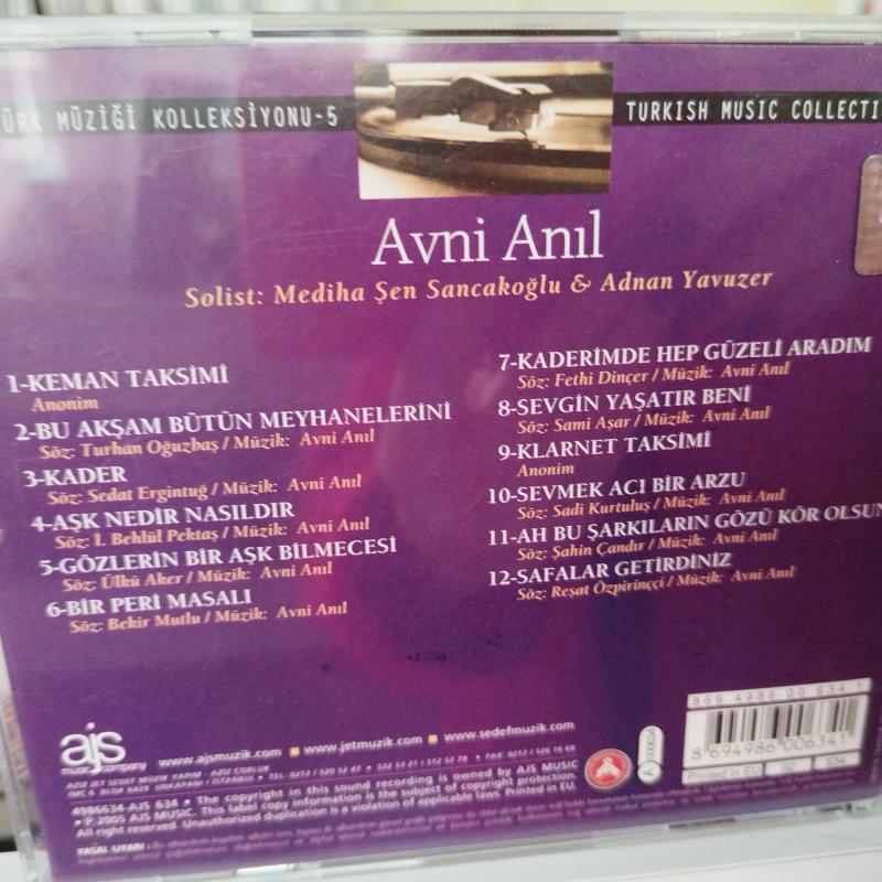 Unutulmaz Bestecilerin Unutulmaz Eserleri   Avni Anıl    - 2005 Avrupa  Basım 2. El  CD  Albüm