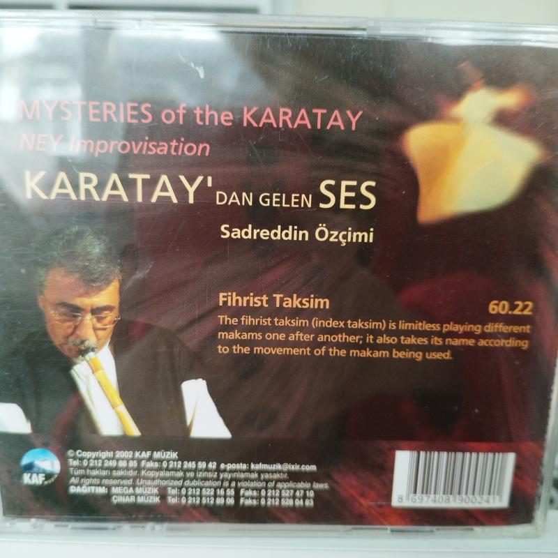 Karatay’dan Gelen Ses  - Sadreddin Özçimi     - Türkiye  Basım 2. El  CD  Albüm